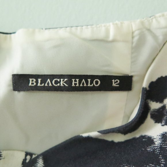 Black Halo Off The Shoulder Multicolor Lena Print Dress - Picture 3 of 5